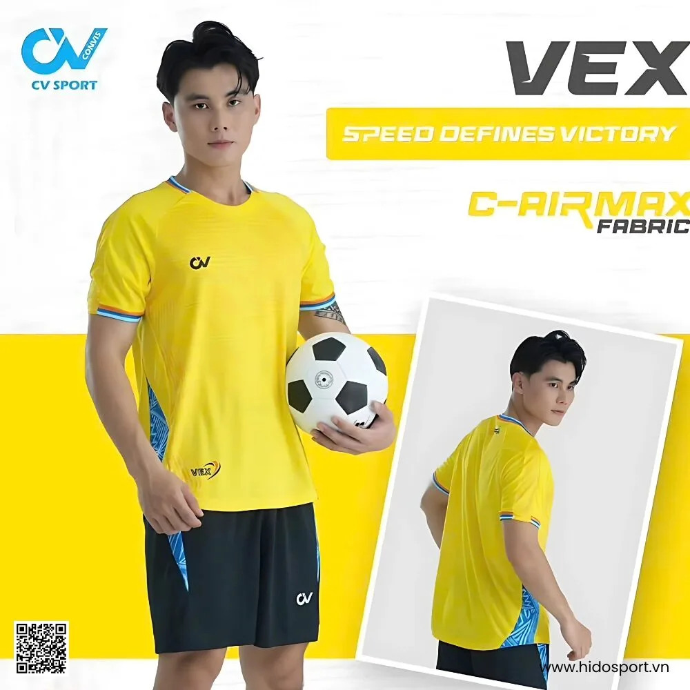 (TITLE)% Quần Áo Bóng Đá Thiết Kế Chính Hãng CV VEX 2025 - Vàng
