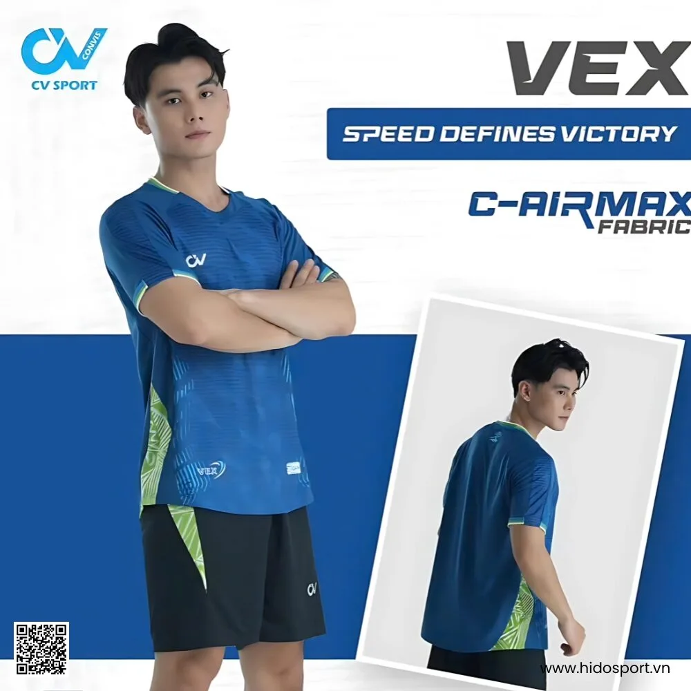 (TITLE)% Quần Áo Bóng Đá Thiết Kế Chính Hãng CV VEX 2025 - Xanh Cổ Vịt