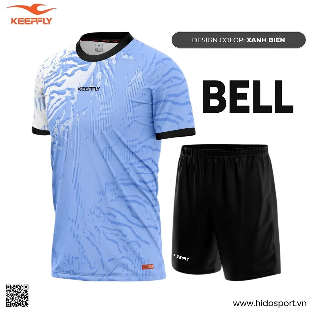 (TITLE)% Quần Áo Bóng Đá Thiết Kế Chính Hãng KEEPFLY BELL 2025 - Xanh Biển
