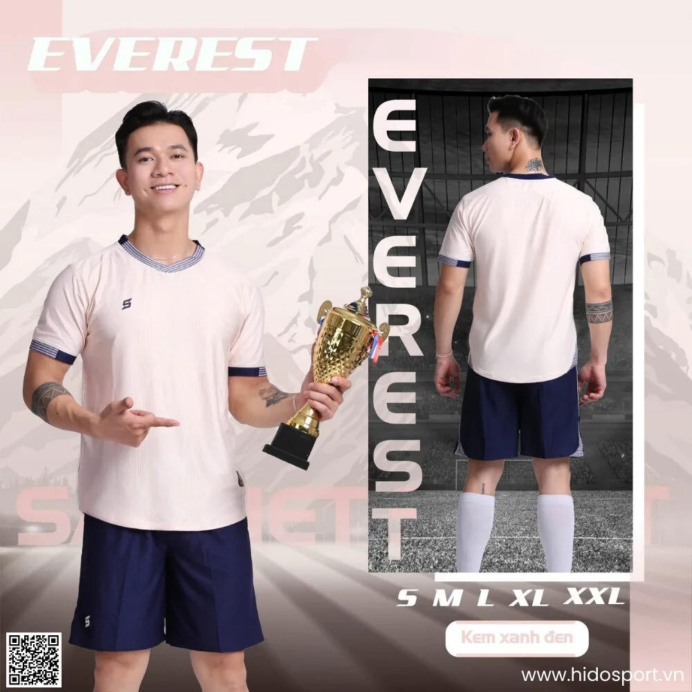 (TITLE)% BST 6 MÀU - Quần Áo Bóng Đá Thiết Kế Chính Hãng SAO VIỆT EVEREST 2025 - Kem
