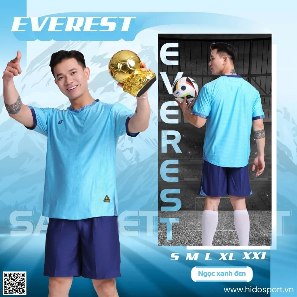 (TITLE)% BST 6 MÀU - Quần Áo Bóng Đá Thiết Kế Chính Hãng SAO VIỆT EVEREST 2025 - Xanh
