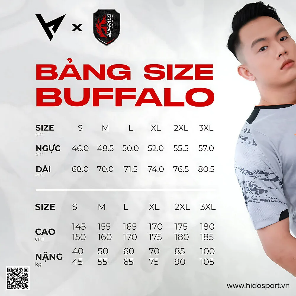 (TITLE)% Quần Áo Bóng Đá Thiết Kế Chính Hãng VH BUFFALO 2025 - Size