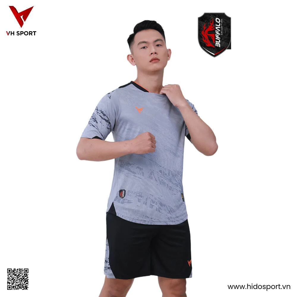 (TITLE)% Quần Áo Bóng Đá Thiết Kế Chính Hãng VH BUFFALO 2025 - Xám