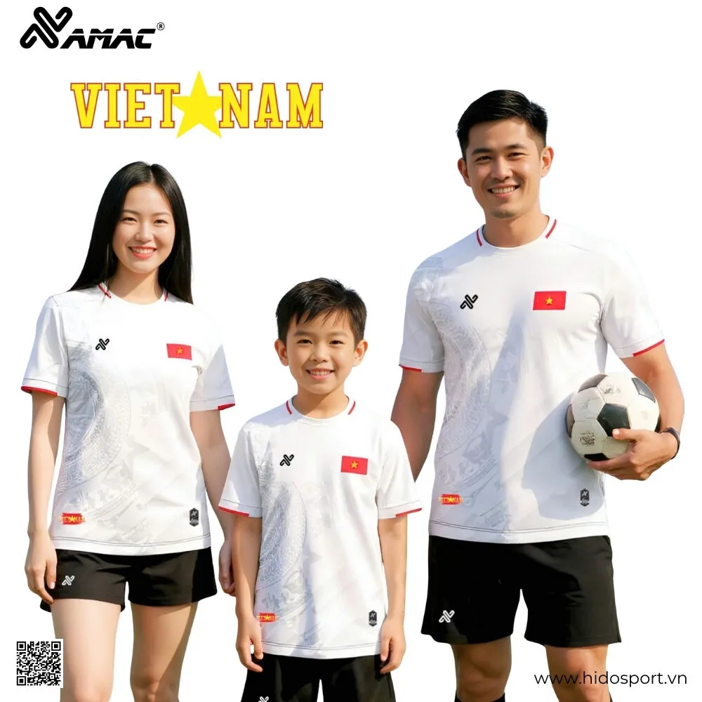 BST QUỐC KHÁNH - Quần Áo Bóng Đá Việt Nam Thiết Kế Chính Hãng AMAC A9 2025 - HIDO SPORT