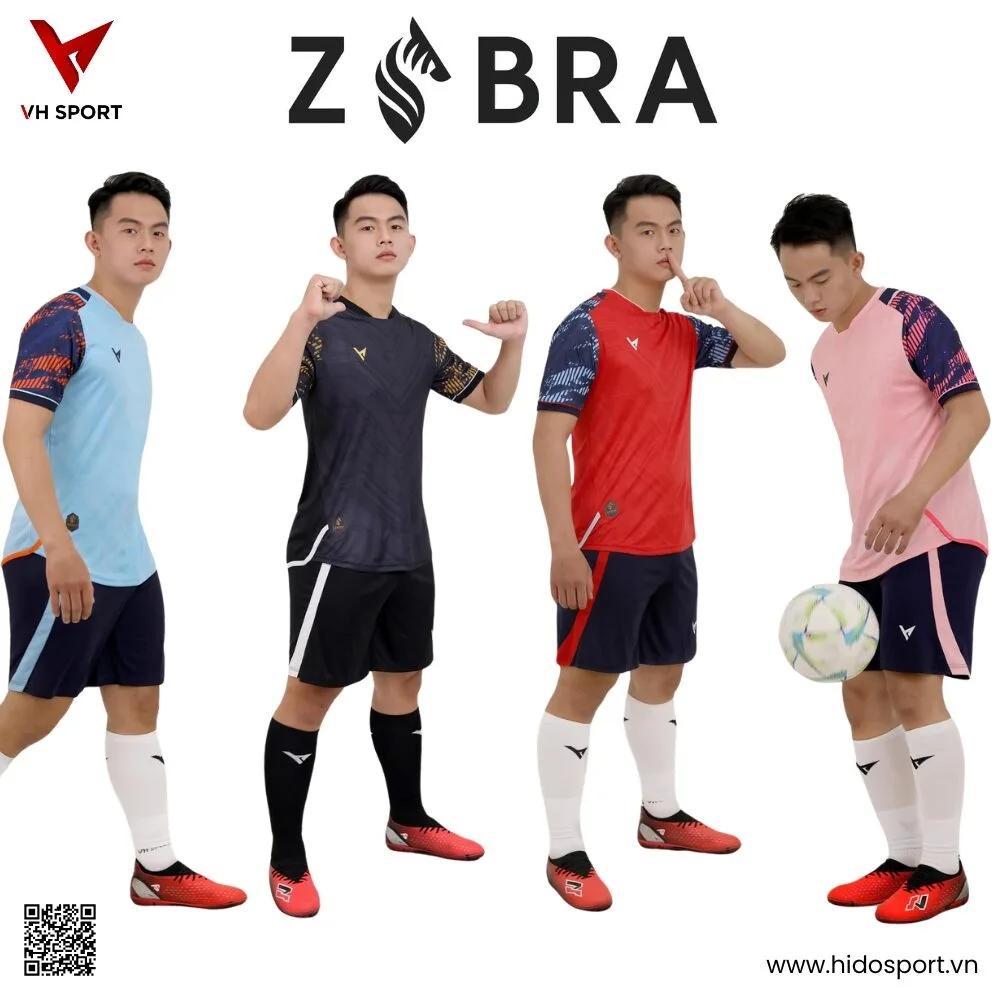Quần áo đá banh không logo VH Zebra - HIDO SPORT