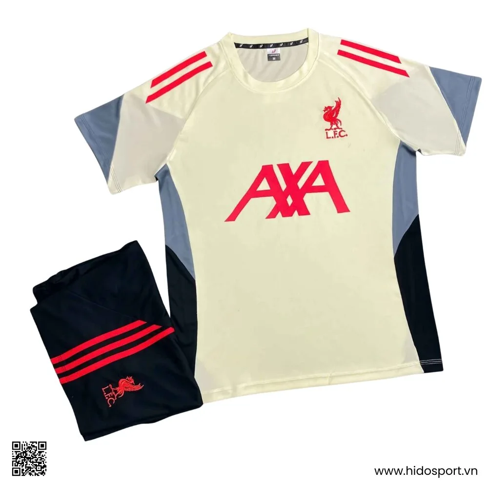 (TITLE)% Quần Áo Liverpool Màu Kem Training 2025-2026 - 1