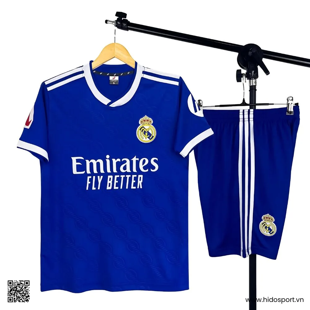 Quần áo Real Madrid màu xanh sân khách thứ 3 2025-2026 - HIDO SPORT