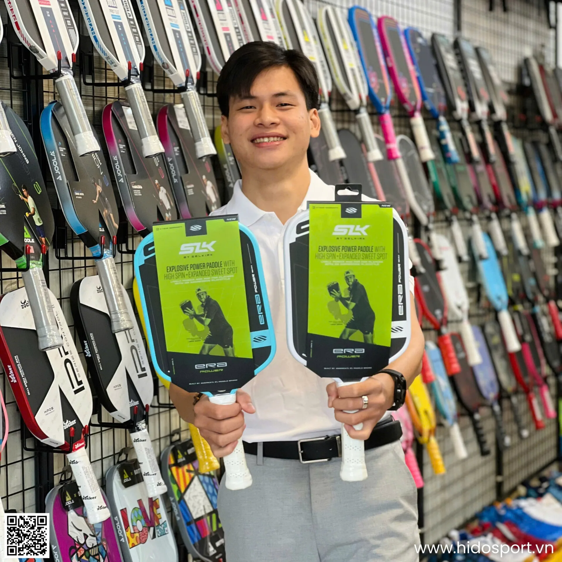 Vot Pickleball Selkirk Era Power Elongated Or Widebody Hinh Anh Thuc Te Tai Hido Sport 01