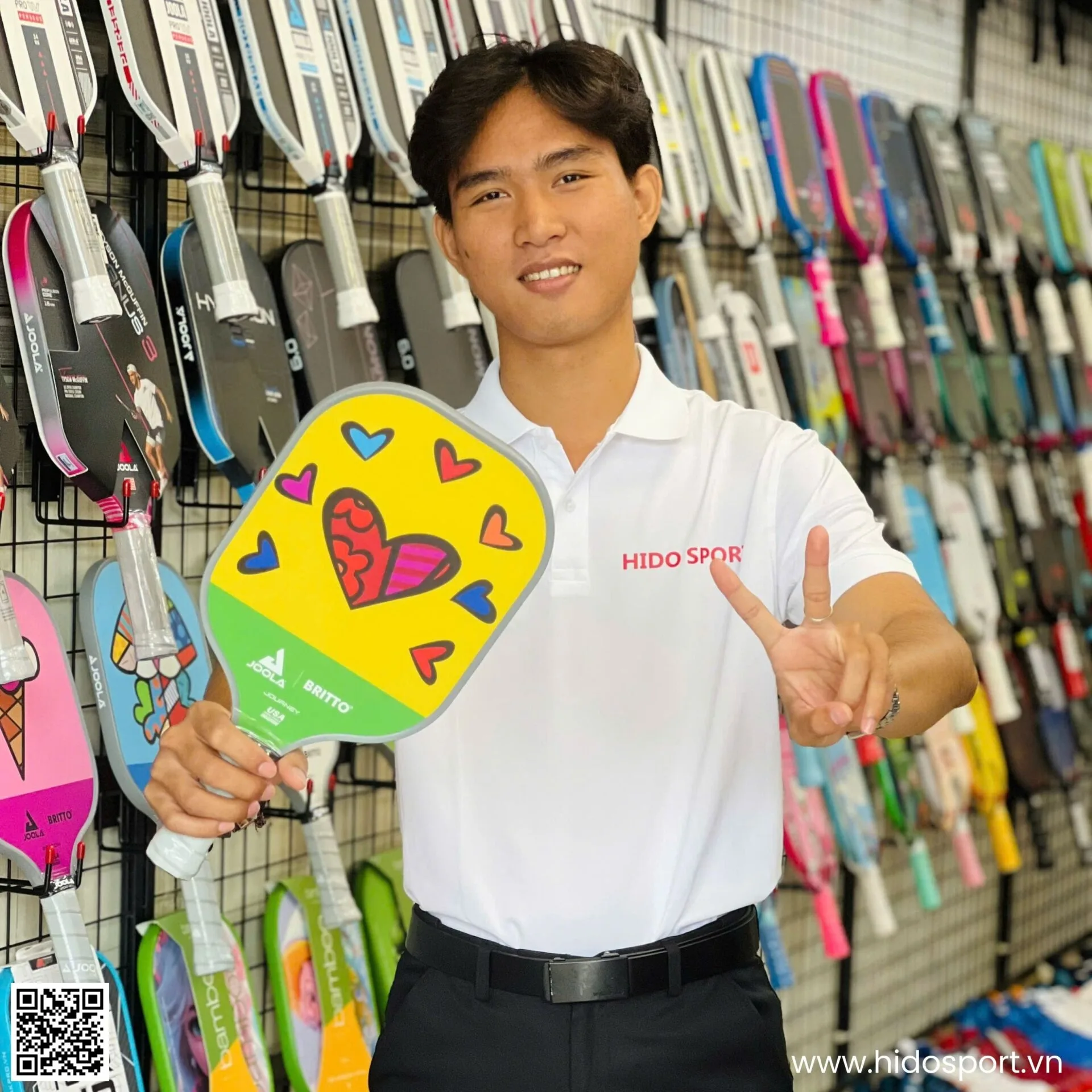 Vot Pickleball Tre Em Joola Britto Hearts 100 Chinh Hang 001