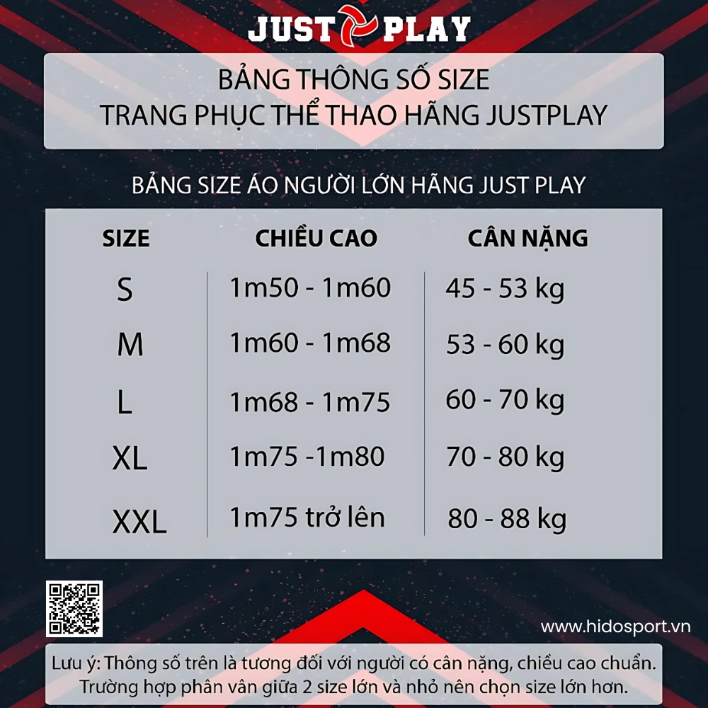 (TITLE)% BST 5 MÀU - Áo Body Thể Thao Just Play Chính Hãng 2025 - Size