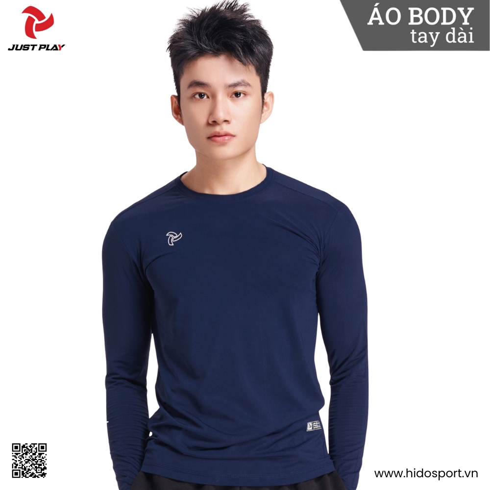 (TITLE)% BST 5 MÀU - Áo Body Thể Thao Just Play Chính Hãng 2025 - Xanh Đen