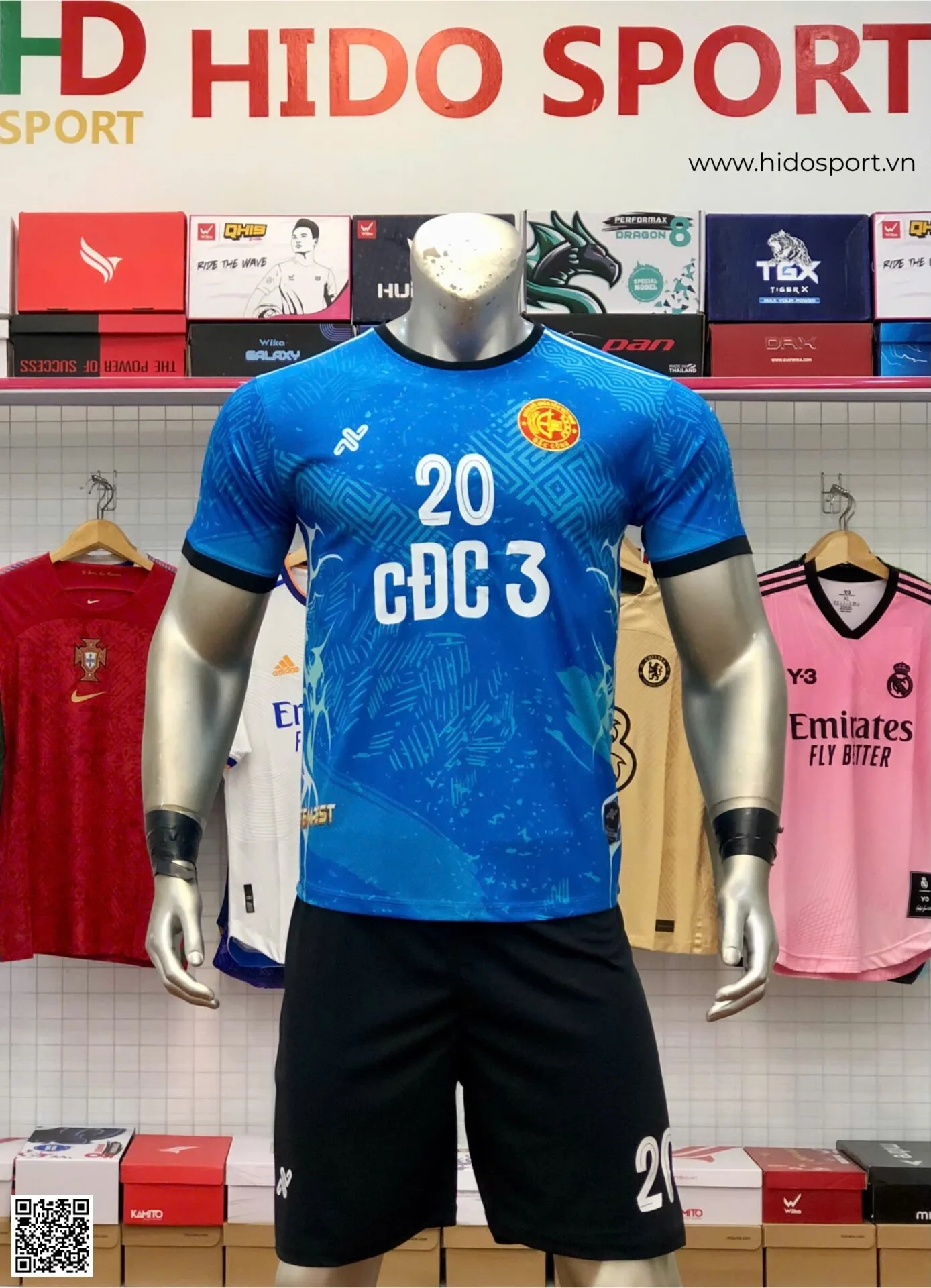 Đồng Phục Bóng Đá QĐNDVN Đặc Công Nước 2025 Đặt In Theo Yêu Cầu - HIDO SPORT