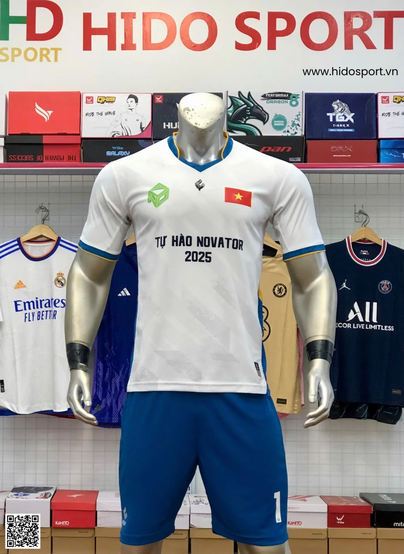 Đồng Phục Bóng Đá Tập Đoàn Novaland 2025 Đặt In Theo Yêu Cầu - HIDO SPORT