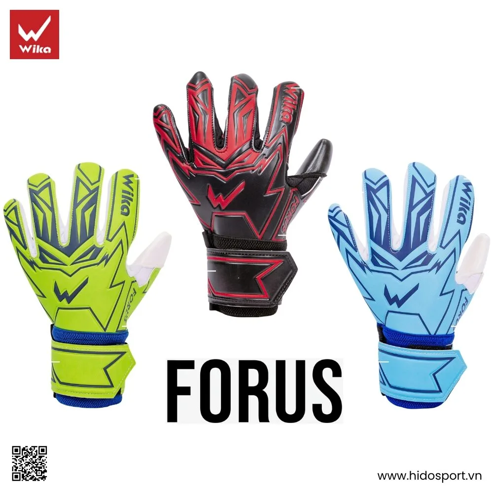 Găng Tay Thủ Môn Wika Forus Chính Hãng 2025 | New 3 Màu - HIDO SPORT
