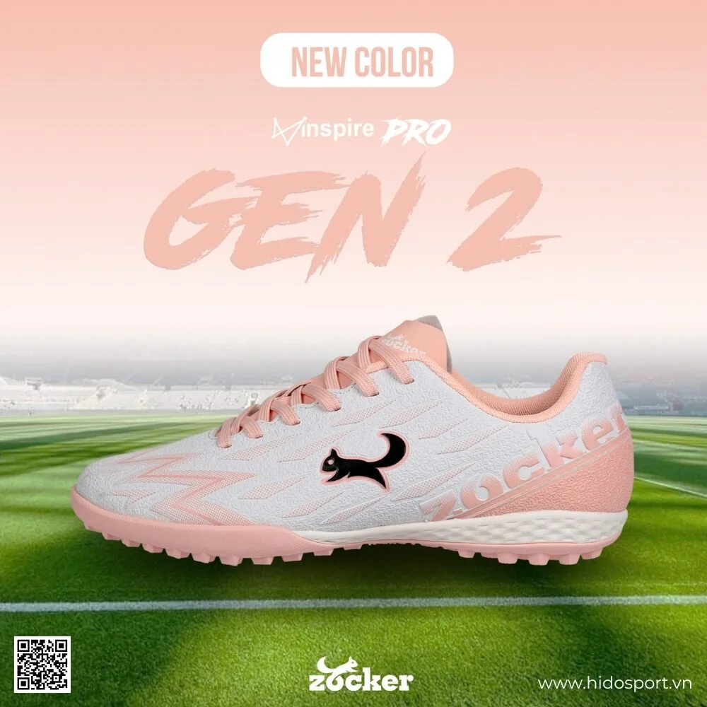 (TITLE)% Giày Bóng Đá Zocker Inspire PRO 2 2025 Chính Hãng - Hồng