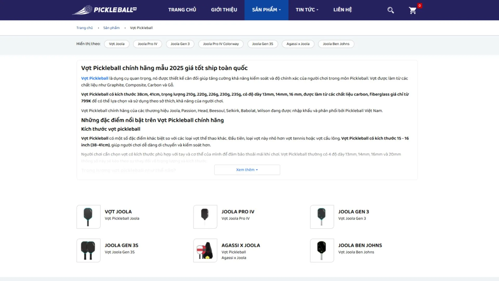 (TITLE)% Mua Vot Pickleball Chinh Hang O Dau Tai Tphcm Uy Tin Chat Luong Hinh Anh 001
