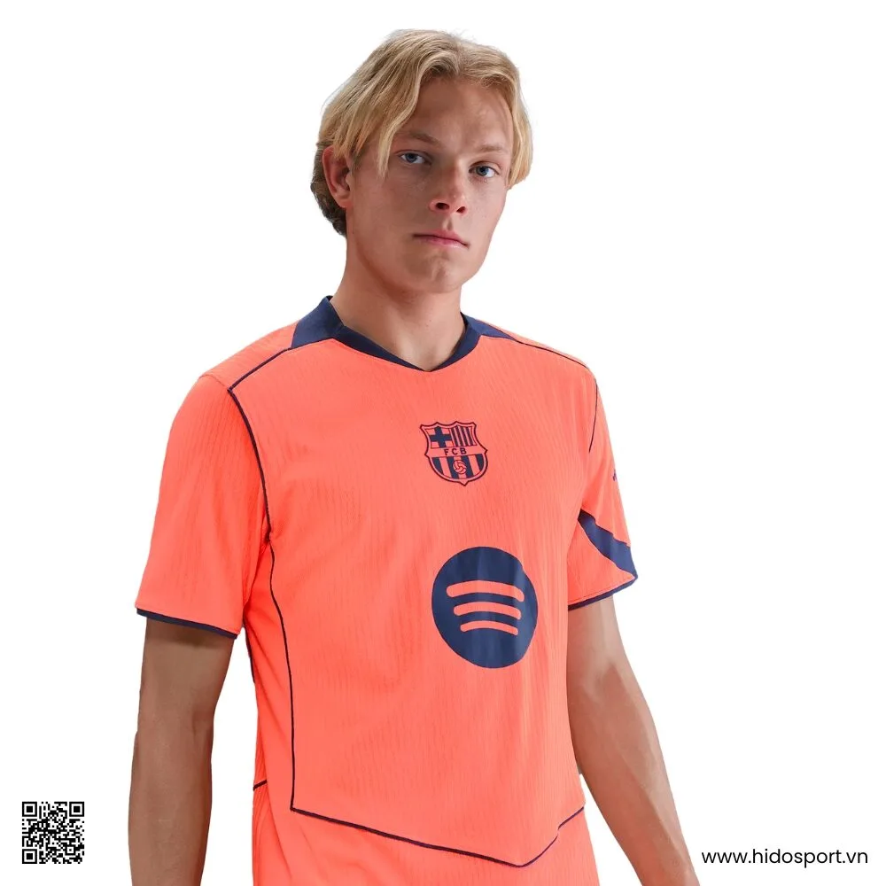 Quần Áo Bóng Đá Barcelona Mẫu Thứ 3 25/26 Màu Cam - HIDO SPORT