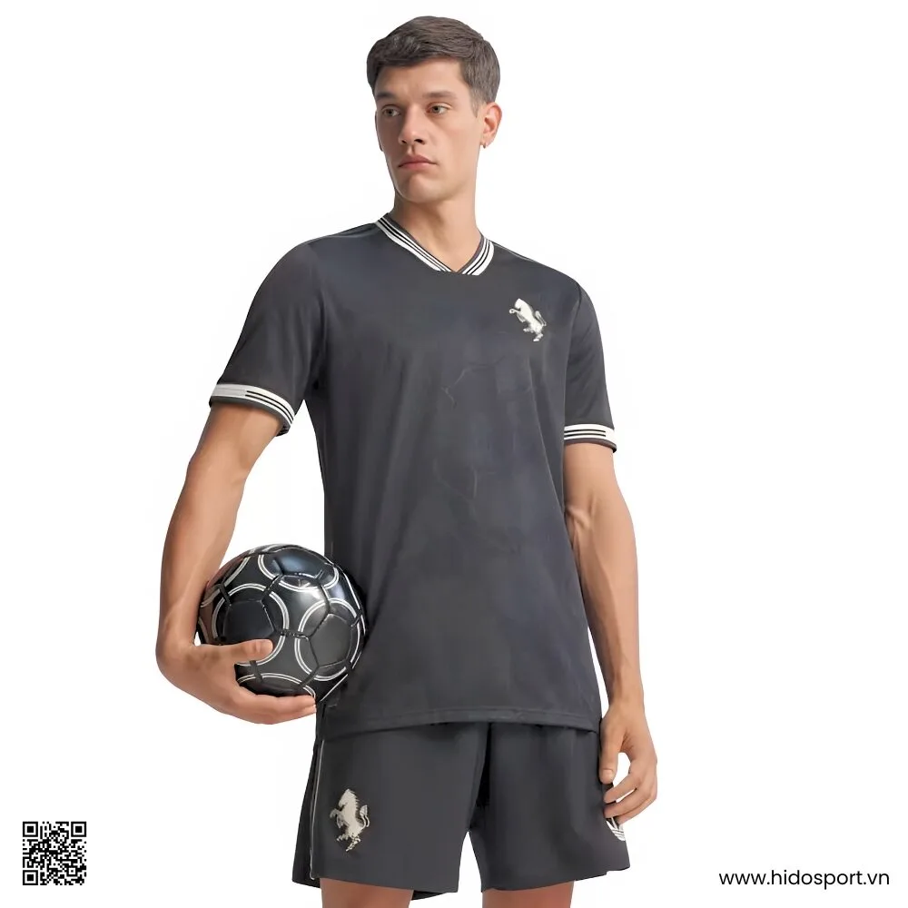 Quần Áo Bóng Đá Juventus Mẫu Thứ 3 25/26 Màu Đen - HIDO SPORT