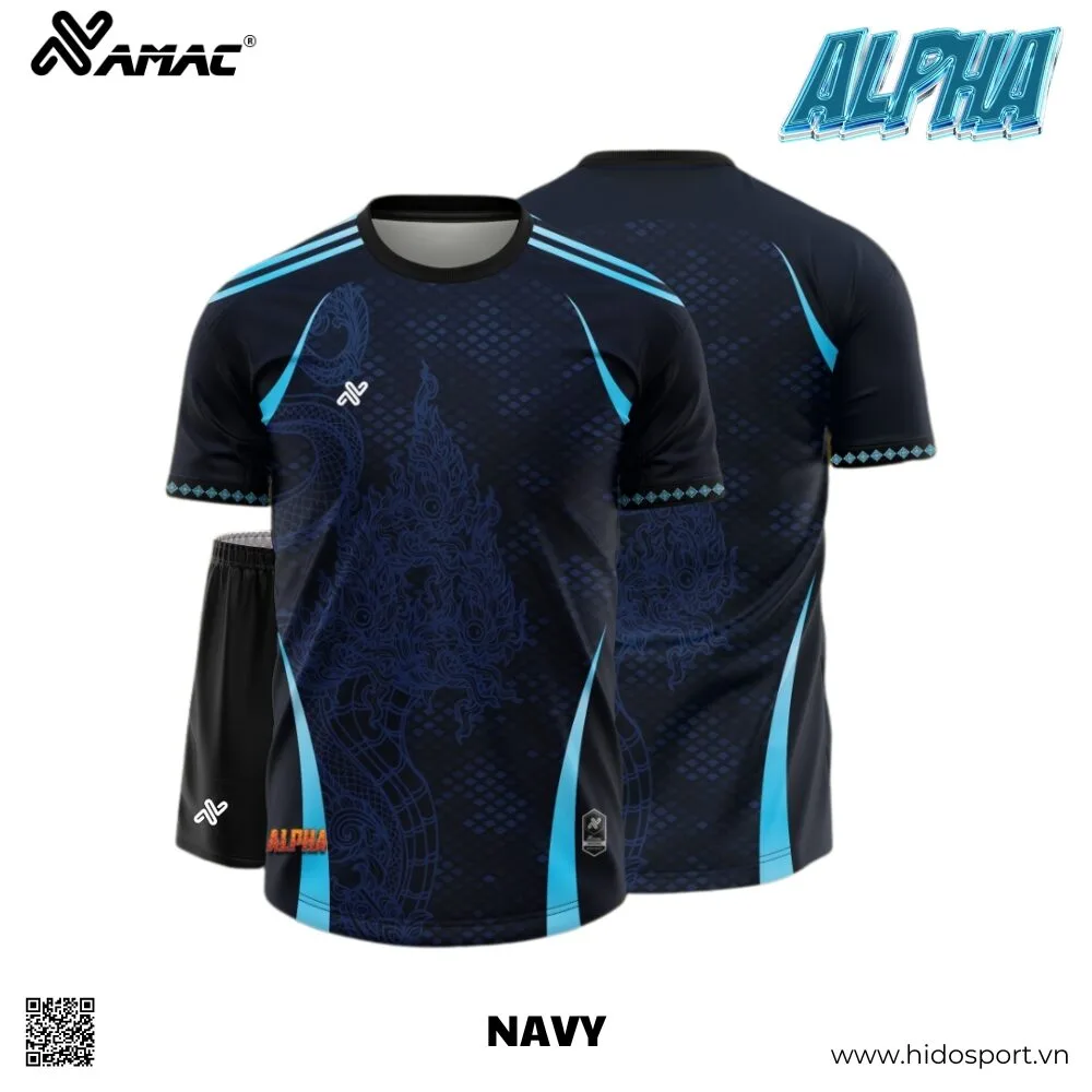 (TITLE)% BST 8 MÀU - Quần Áo Bóng Đá Thiết Kế Chính Hãng AMAC ALPHA 2025 - Navy