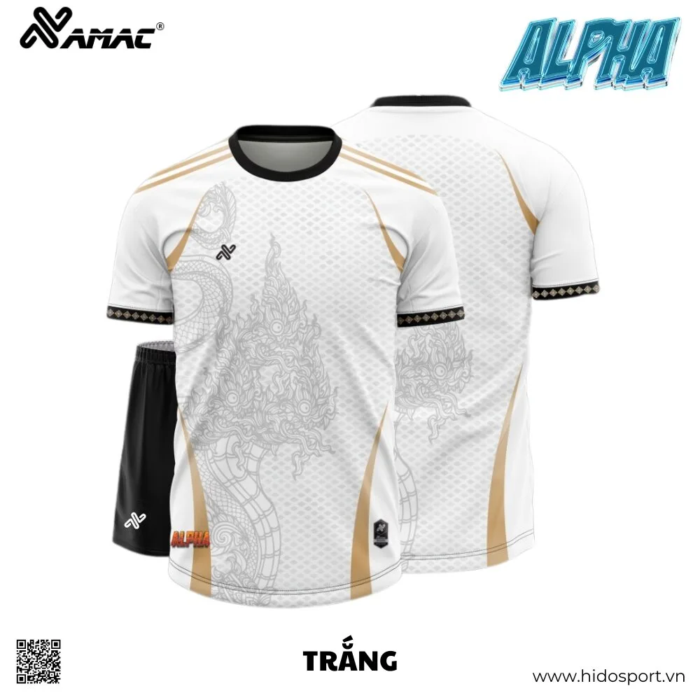 (TITLE)% BST 8 MÀU - Quần Áo Bóng Đá Thiết Kế Chính Hãng AMAC ALPHA 2025 - Trắng