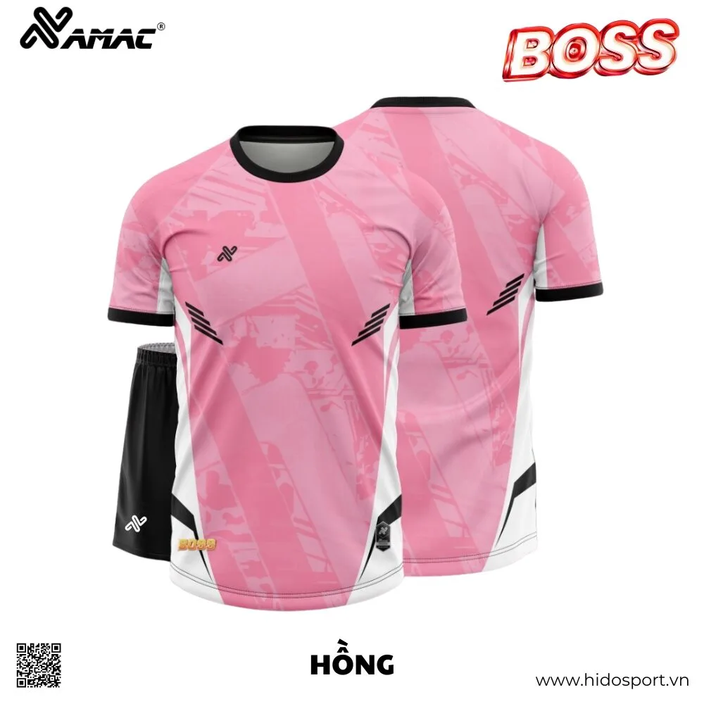 (TITLE)% BST 9 MÀU - Quần Áo Bóng Đá Thiết Kế Chính Hãng AMAC BOSS 2025 - Hồng