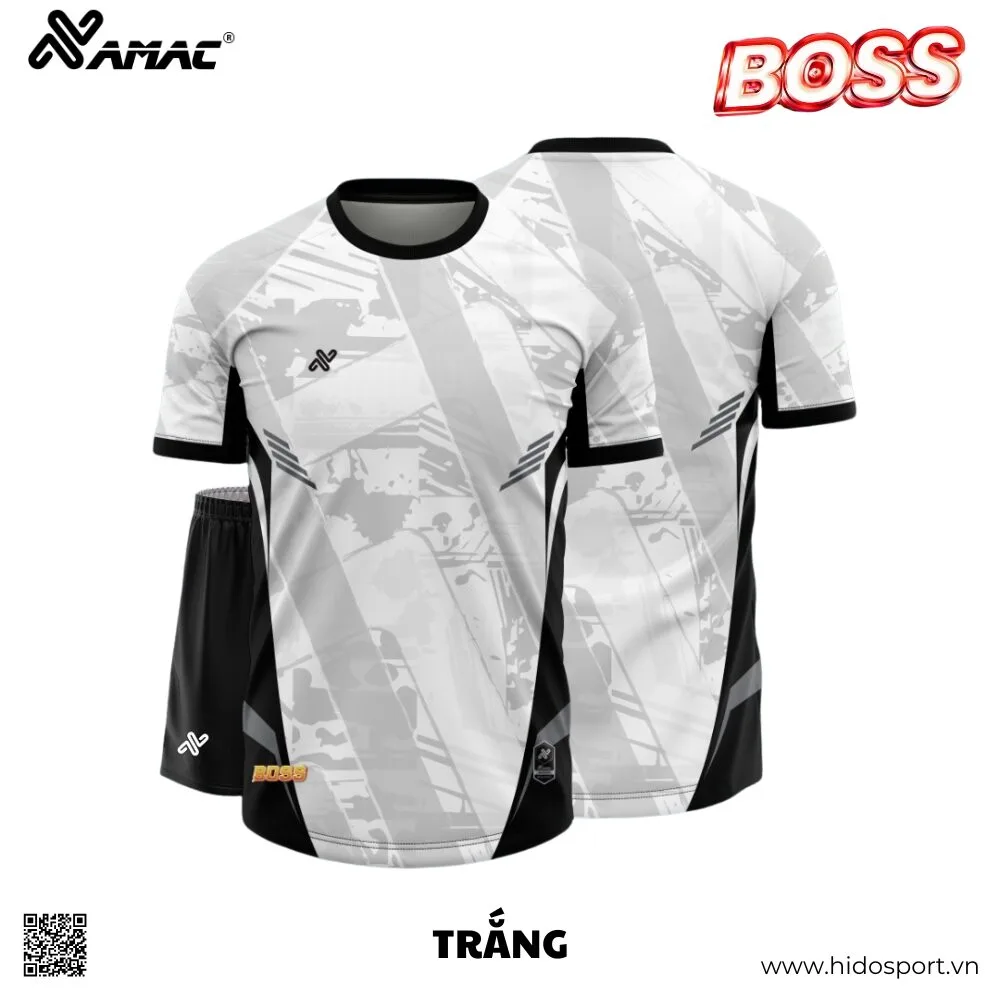 (TITLE)% BST 9 MÀU - Quần Áo Bóng Đá Thiết Kế Chính Hãng AMAC BOSS 2025 - TRẮNG