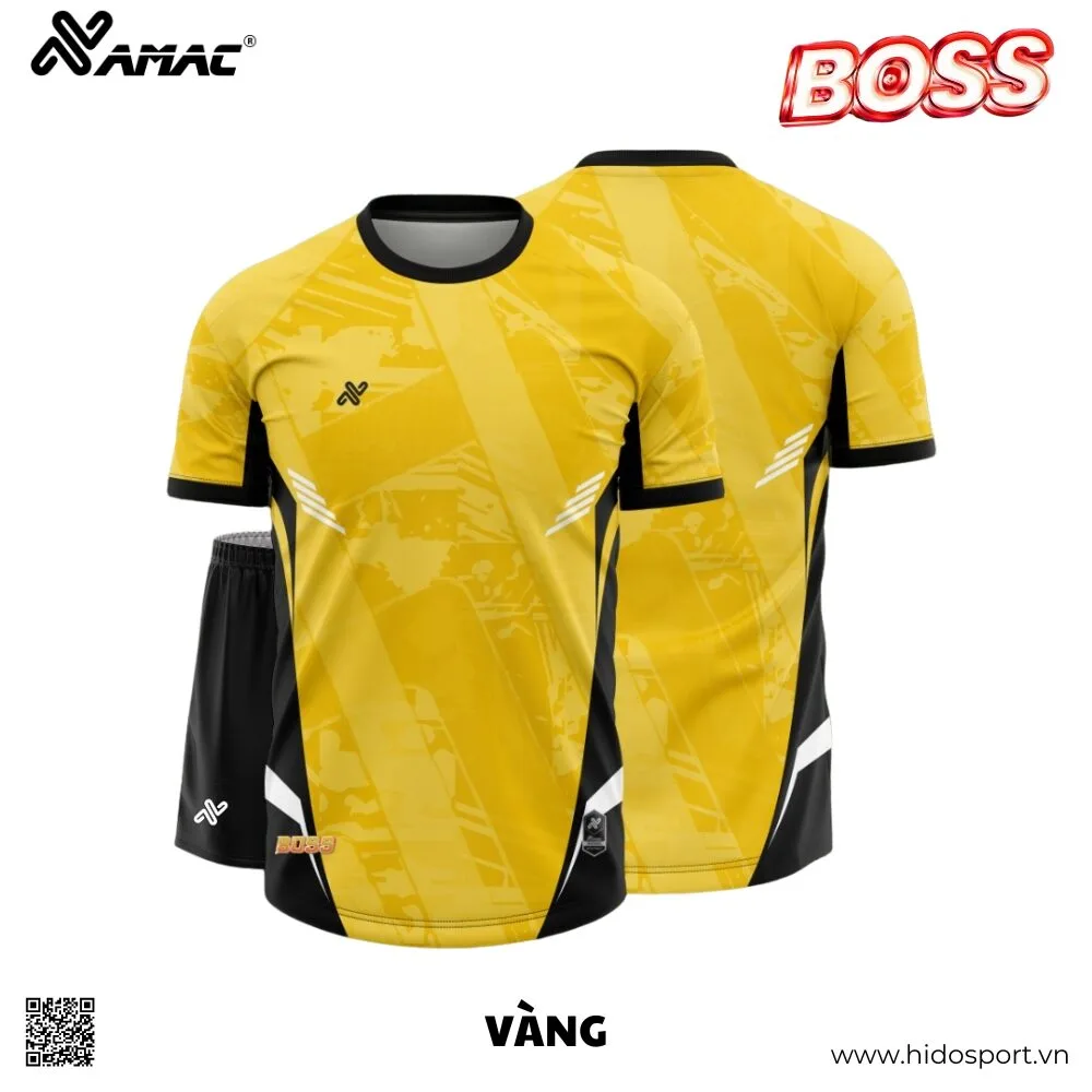 (TITLE)% BST 9 MÀU - Quần Áo Bóng Đá Thiết Kế Chính Hãng AMAC BOSS 2025 - VÀNG