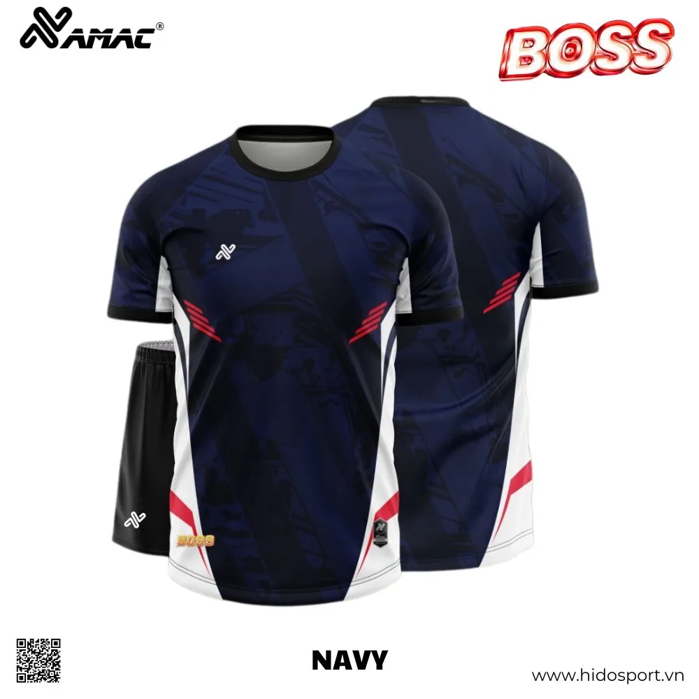 (TITLE)% BST 9 MÀU - Quần Áo Bóng Đá Thiết Kế Chính Hãng AMAC BOSS 2025 - NAVY