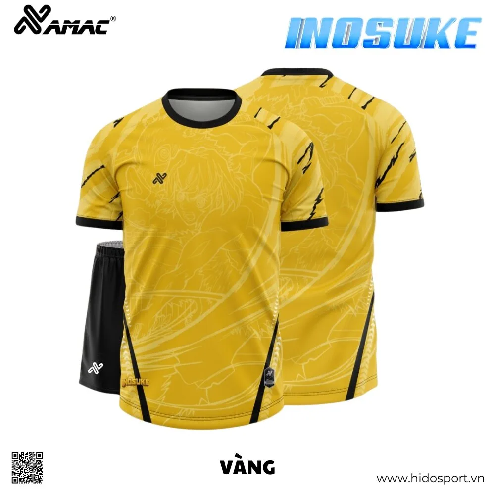 (TITLE)% BST 8 MÀU - Quần Áo Bóng Đá Thiết Kế Chính Hãng AMAC INOSUKE 2025 - Vàng
