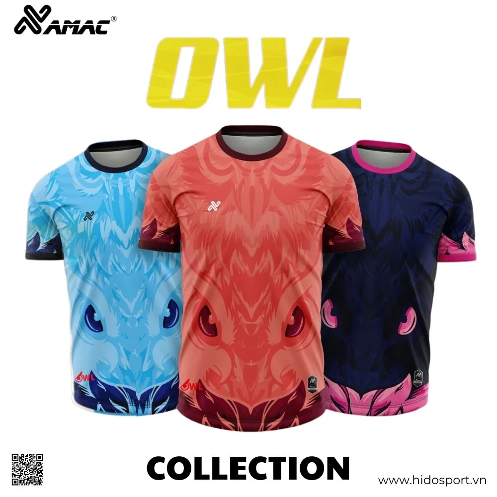 BST 8 MÀU - Quần Áo Bóng Đá Thiết Kế Chính Hãng AMAC OWL 2025 - HIDO SPORT