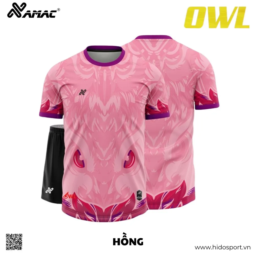 (TITLE)% BST 8 MÀU - Quần Áo Bóng Đá Thiết Kế Chính Hãng AMAC OWL 2025 - Hồng