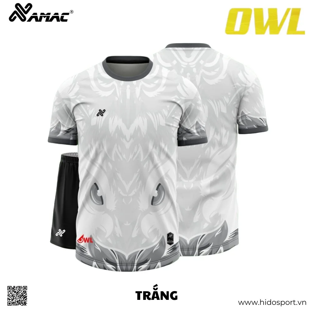 (TITLE)% BST 8 MÀU - Quần Áo Bóng Đá Thiết Kế Chính Hãng AMAC OWL 2025 - Trắng