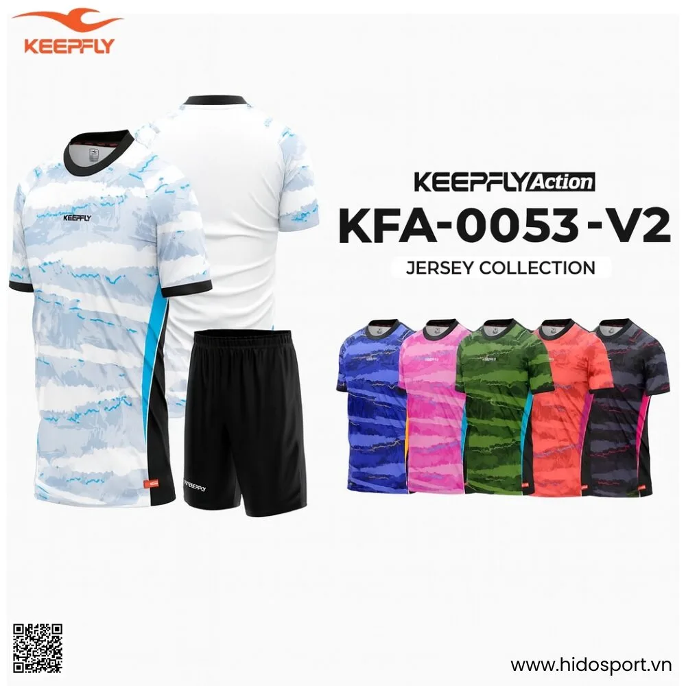 BST 6 MÀU - Quần Áo Bóng Đá Thiết Kế Chính Hãng KFA-0053-V2 KEEPFLY ACTION 2025 - HIDO SPORT