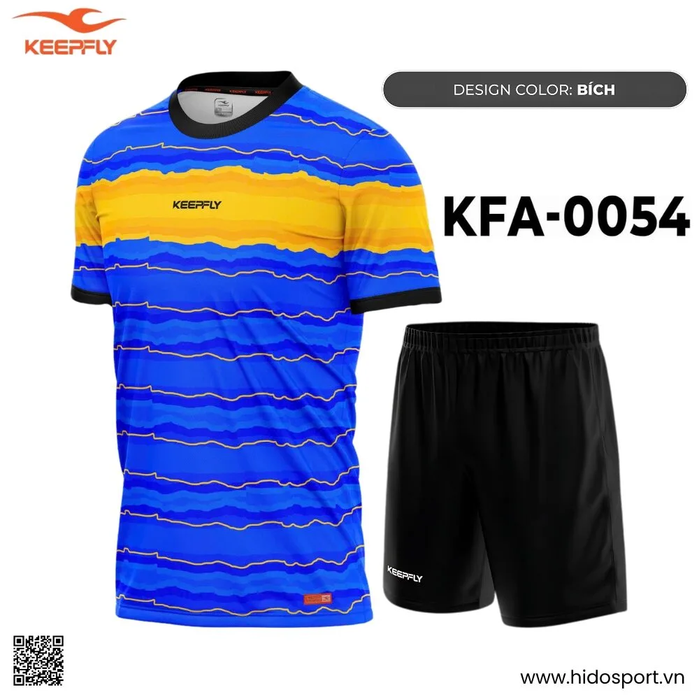 (TITLE)% BST 8 MÀU - Quần Áo Bóng Đá Thiết Kế Chính Hãng KFA-0054 KEEPFLY ACTION 2025 - Xanh Bích