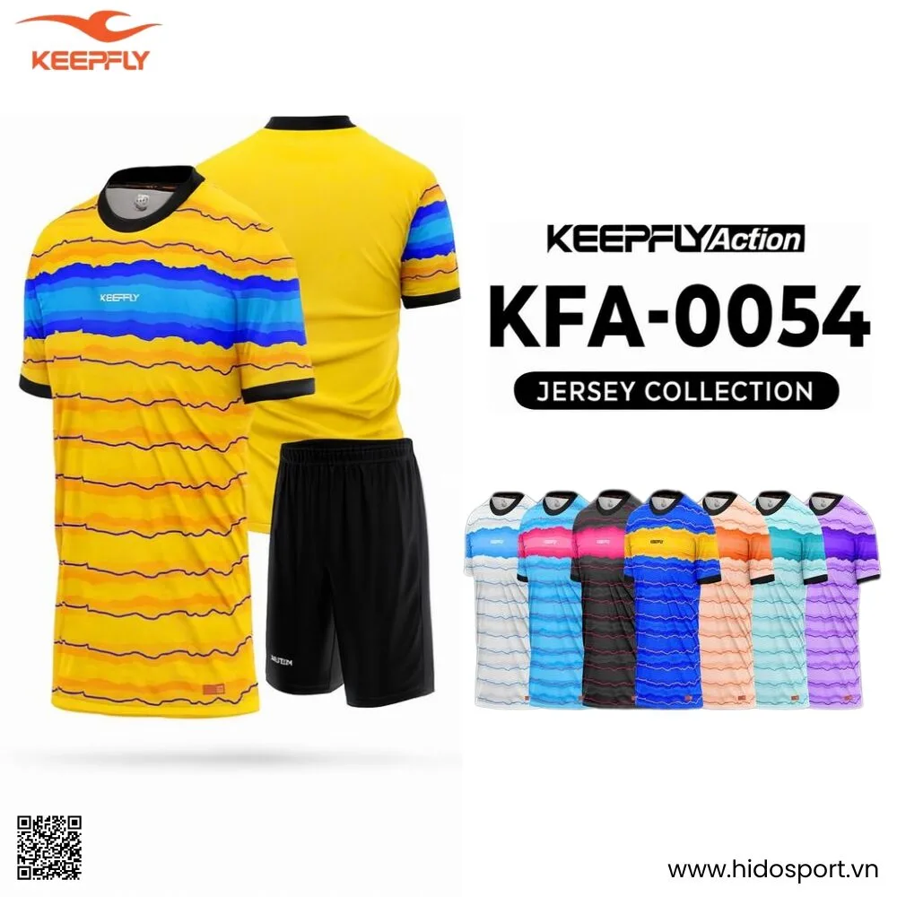 BST 8 MÀU - Quần Áo Bóng Đá Thiết Kế Chính Hãng KFA-0054 KEEPFLY ACTION 2025 - HIDO SPORT