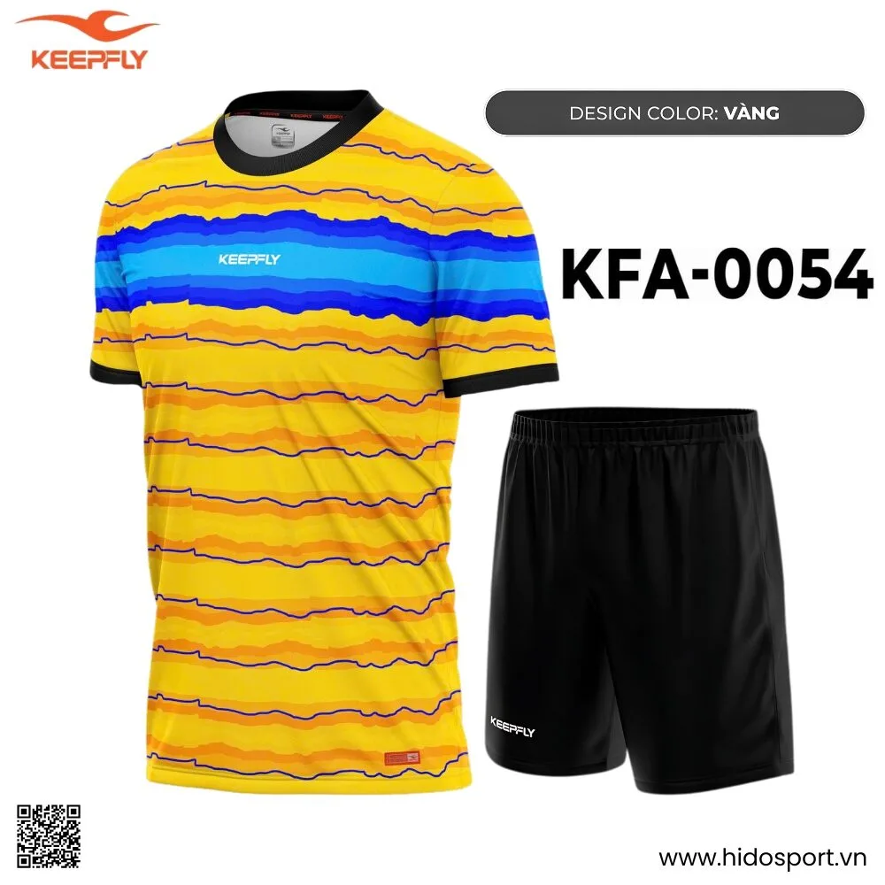 (TITLE)% BST 8 MÀU - Quần Áo Bóng Đá Thiết Kế Chính Hãng KFA-0054 KEEPFLY ACTION 2025 - Vàng