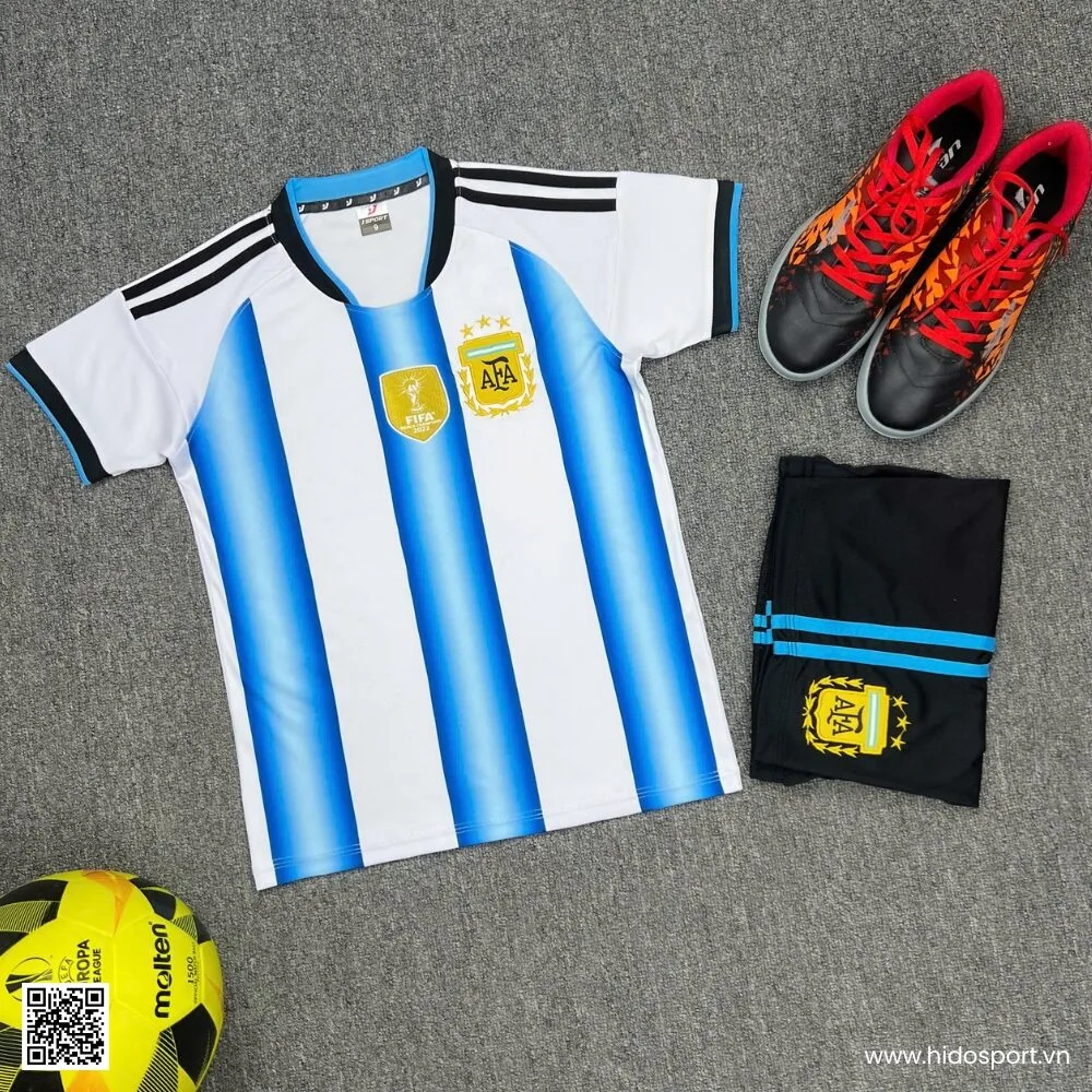 Quần Áo Bóng Đá Trẻ Em Argentina Sân Nhà World Cup 2026 - HIDO SPORT