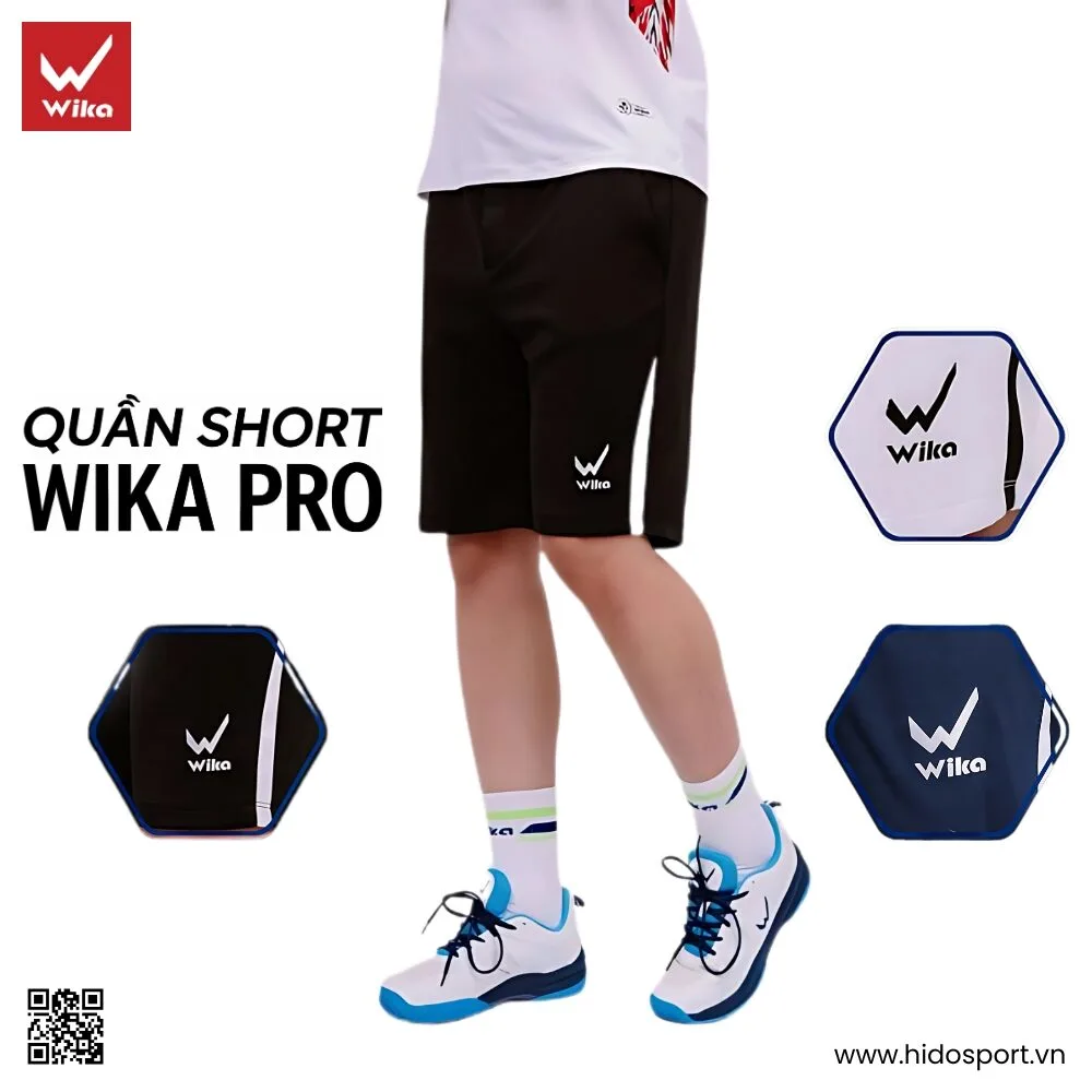 Quần Short Thể Thao Wika Pro Chính Hãng 2025 | New 3 Màu - HIDO SPORT