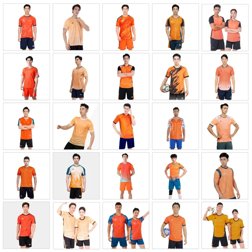 Series Áo Bóng Đá Thiết Kế Chính Hãng Màu Cam | Chọn Lọc 2025 - HIDO SPORT