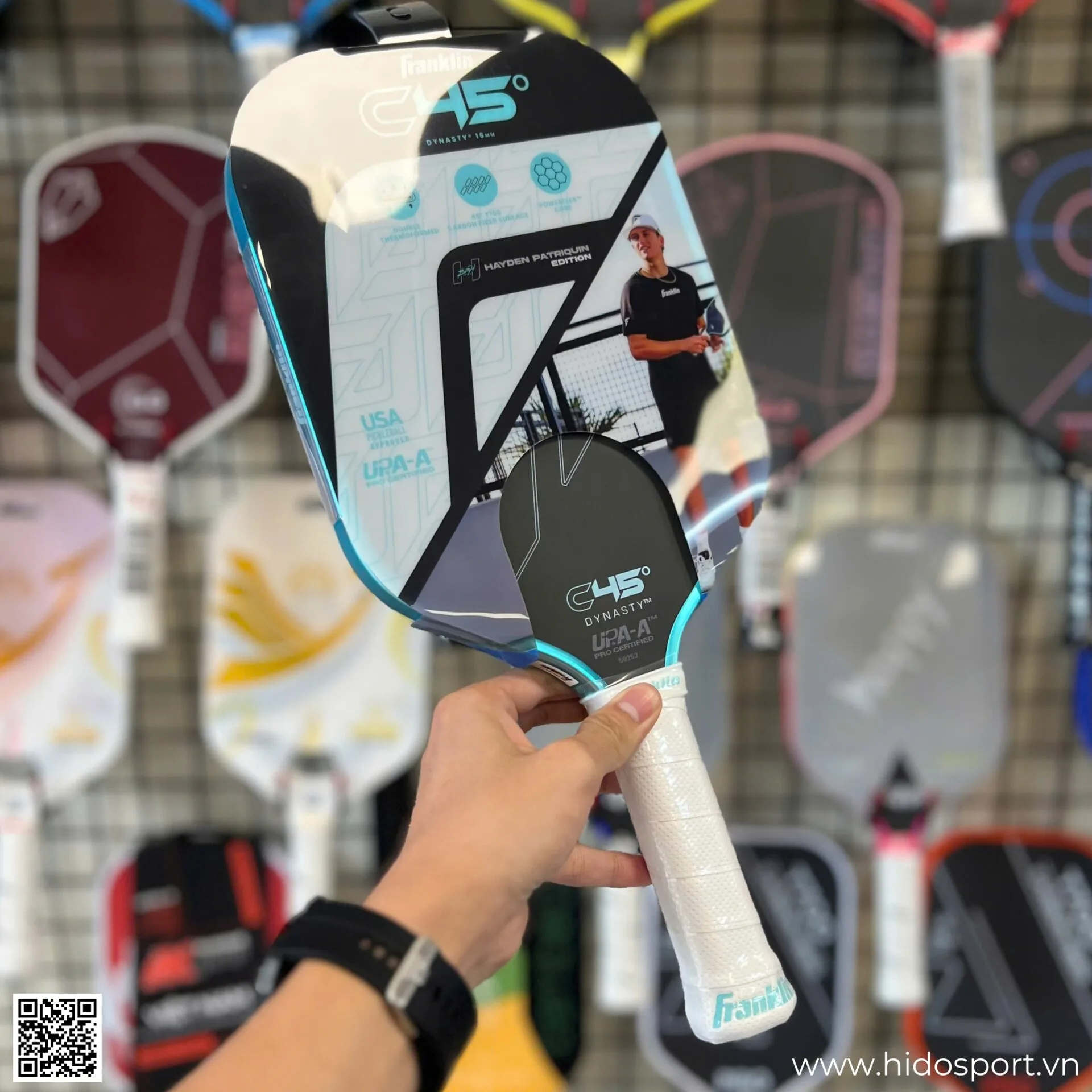(TITLE)% Vot Pickleball Franklin C45 Hayden Patrinquin Edition Hinh Anh Doc Quyen Tai Hido Sport 03