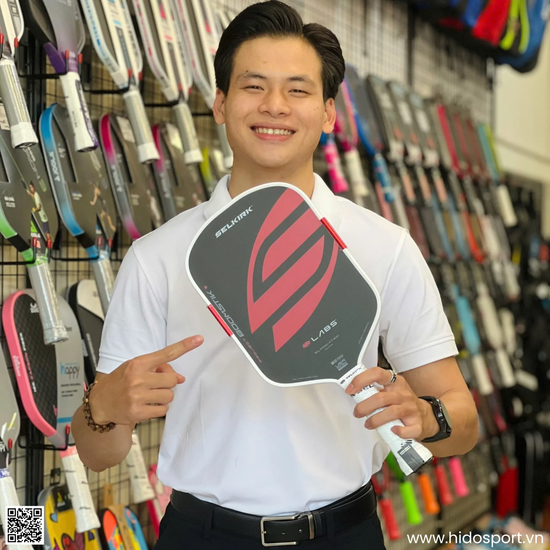 Vot Pickleball Selkirk Boomstik Labs Project Boomstik Elongated Hinh Anh Thuc Te Tai Hido Sport Bia
