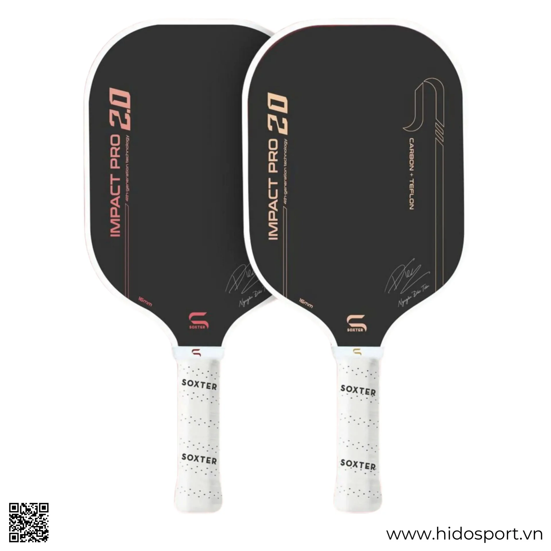 (TITLE)% Vot Pickleball Soxter Impact Pro 2 0 Chinh Hang 14mm 16mm 01
