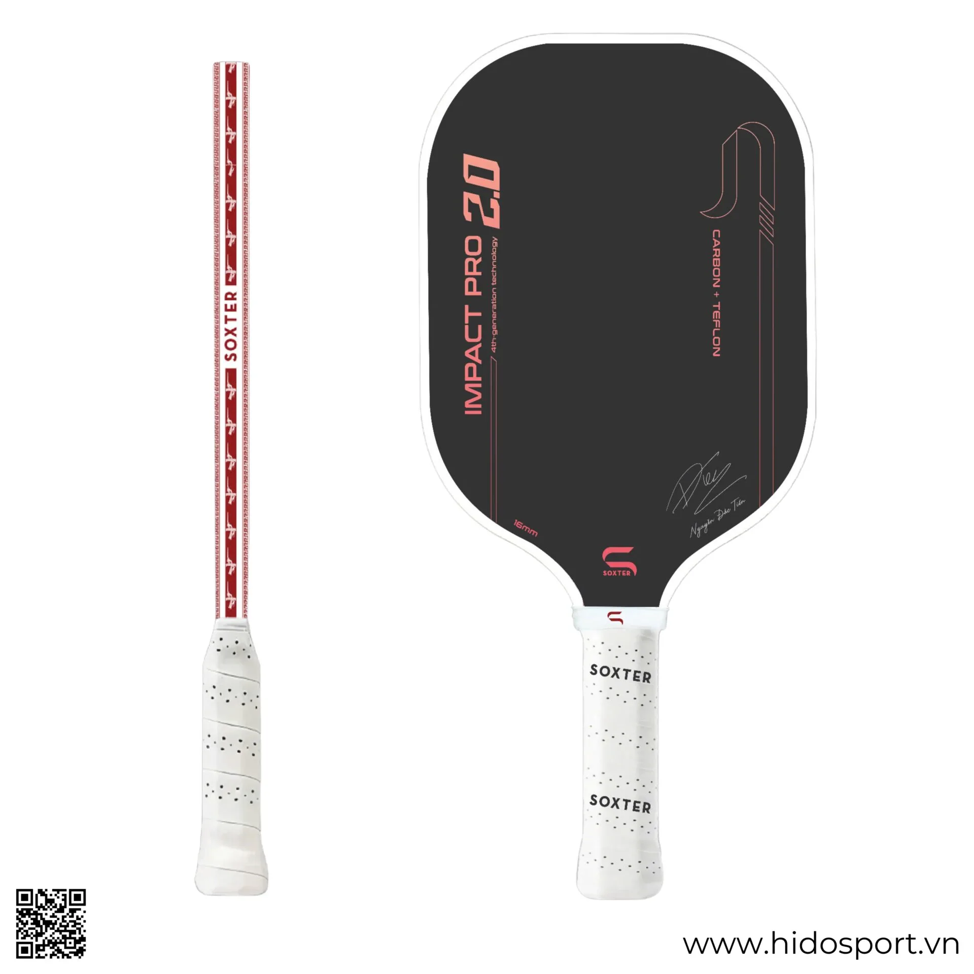 (TITLE)% Vot Pickleball Soxter Impact Pro 2 0 Chinh Hang 14mm 16mm 02