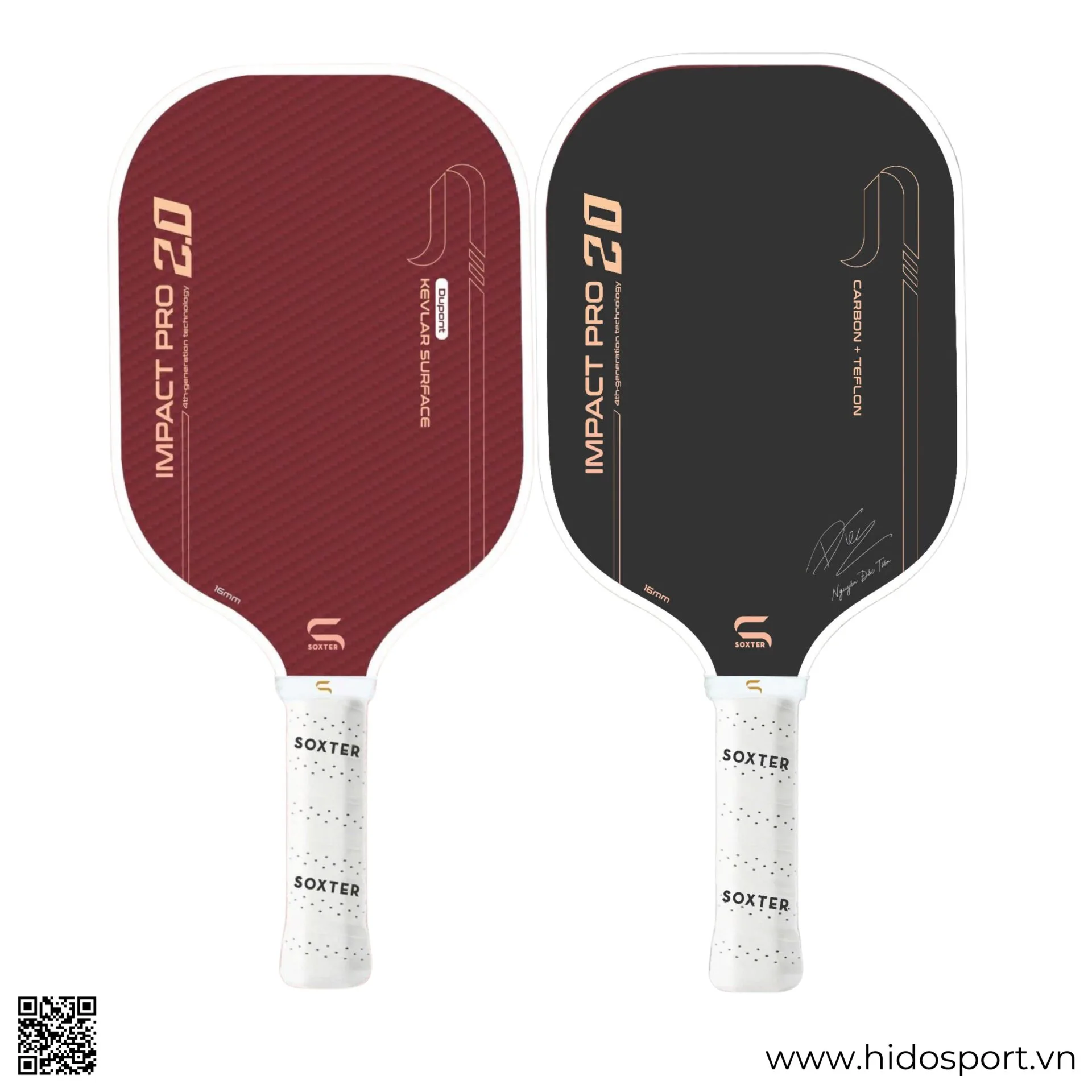 Vot Pickleball Soxter Impact Pro 2 0 Chinh Hang 14mm 16mm 14