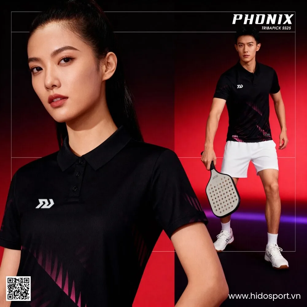 (TITLE)% Áo Polo Thể Thao Bulbal Phonix Chính Hãng 2025 - Đen