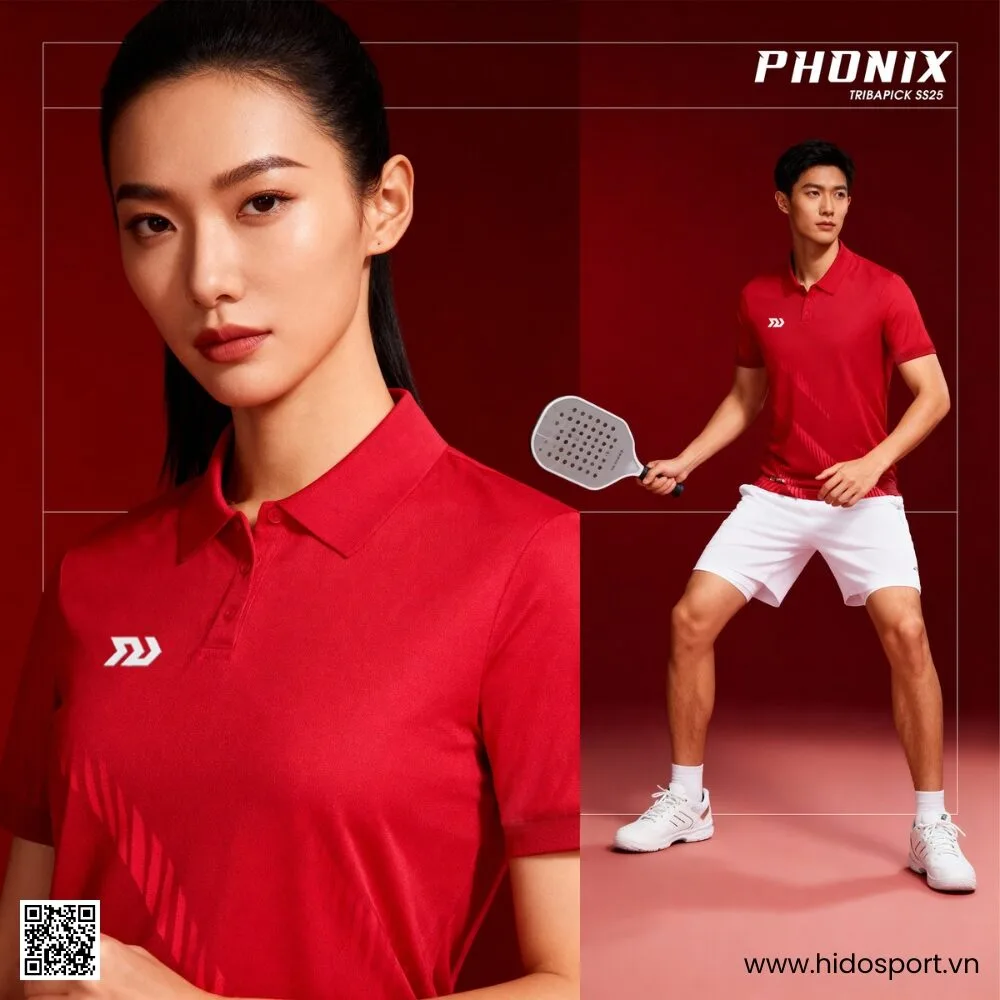 (TITLE)% Áo Polo Thể Thao Bulbal Phonix Chính Hãng 2025 - Đỏ