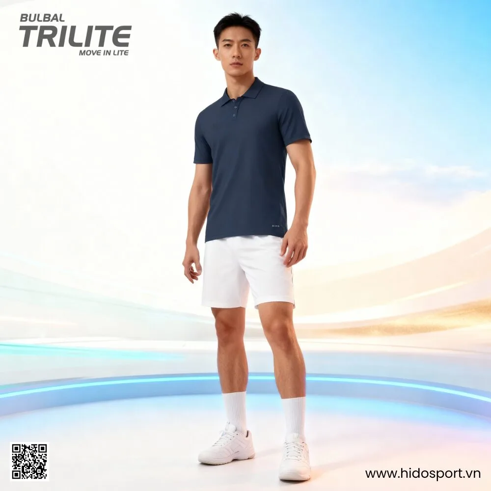 (TITLE)% Áo Polo Thể Thao Nam Bulbal Trilite Chính Hãng 2025 - Xanh Nhớt Nền