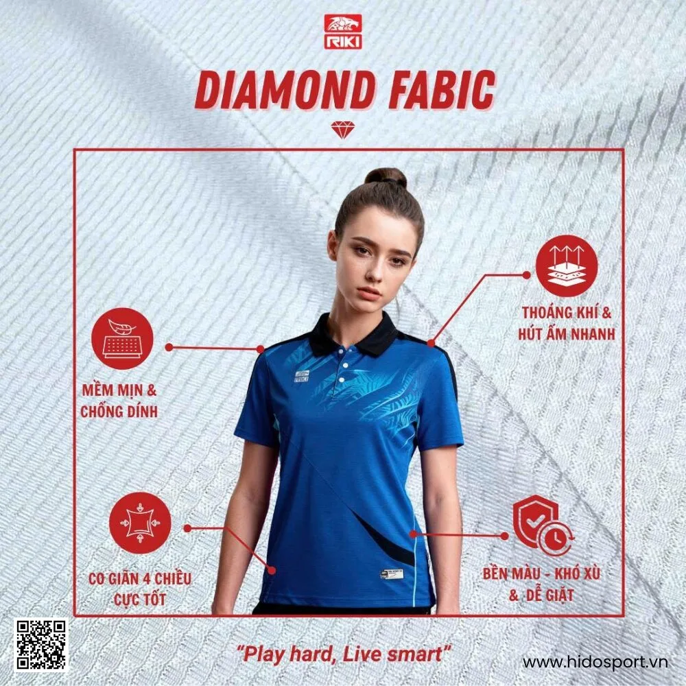 (TITLE)% Áo Polo Thể Thao Nam Nữ RIKI SLASH Chính Hãng 2025 - 1