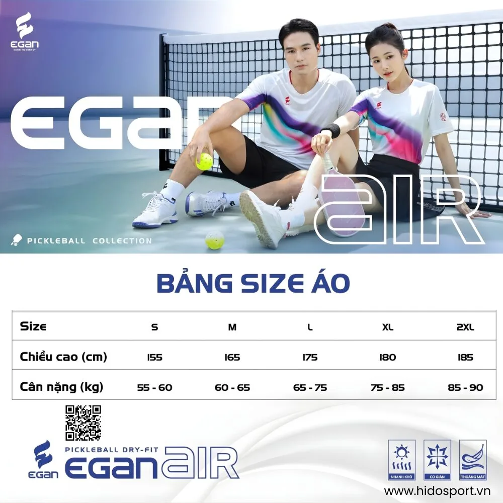 (TITLE)% Áo Thể Thao Nam Nữ Egan Air Chính Hãng 2025 - Size