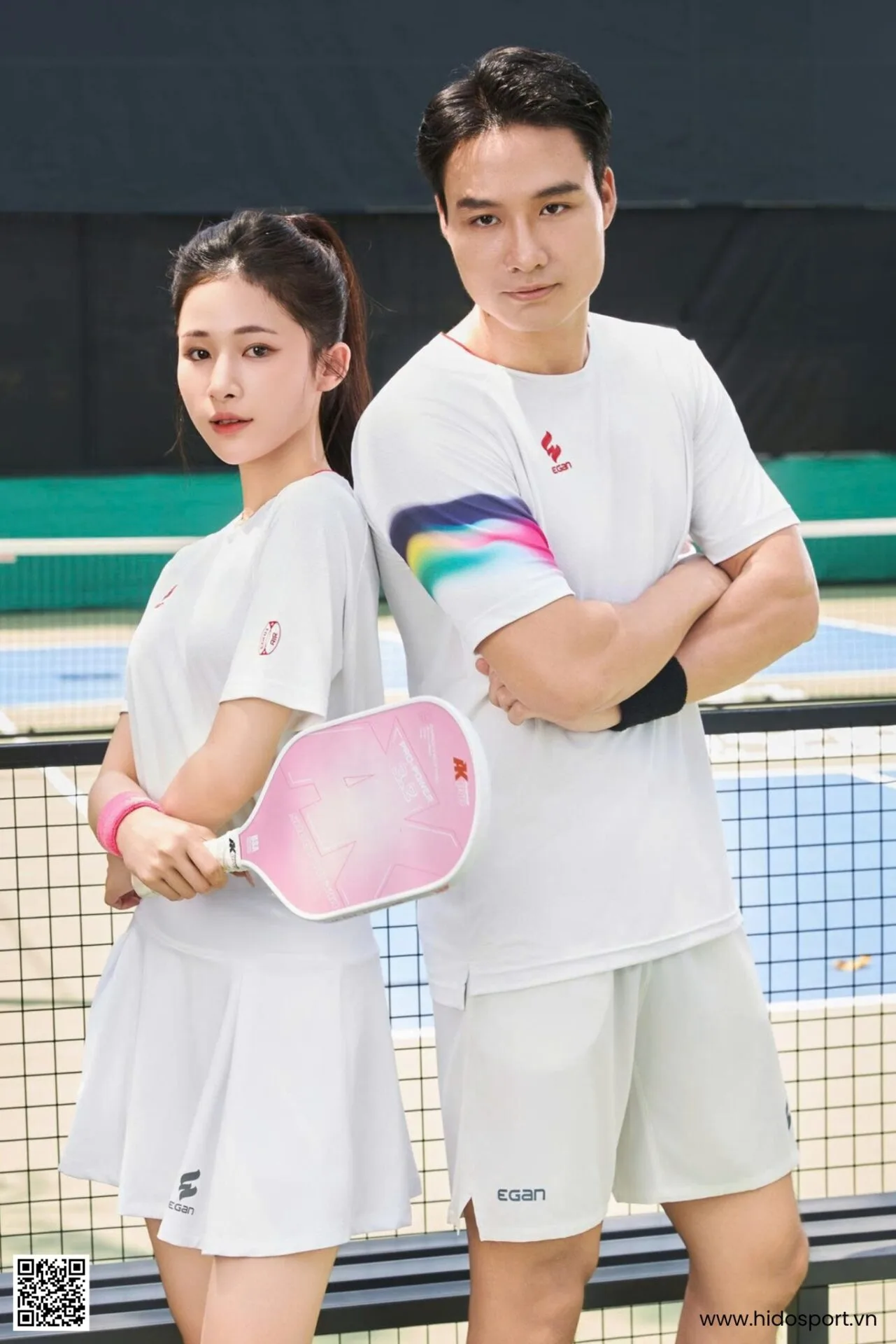 (TITLE)% Áo Thể Thao Nam Nữ Egan Air Chính Hãng 2025 - Trắng Tay Áo